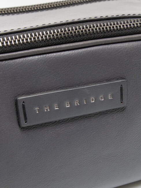 FILIPPO Leather beauty case dark ruthenium abb. grey - Beauty Case