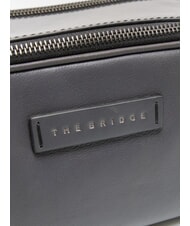 THE BRIDGE FILIPPO Leather beauty case dark ruthenium abb. grey - Beauty Case - 3