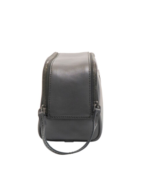 FILIPPO Leather beauty case dark ruthenium abb. grey - Beauty Case