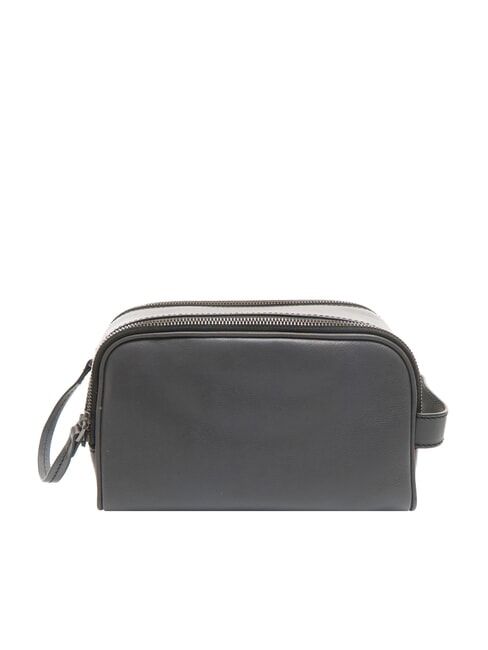 FILIPPO Leather beauty case dark ruthenium abb. grey - Beauty Case