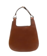 THE BRIDGE LUCIA Leather Hobo Shoulder Bag BROWN - Women’s Bags - 4