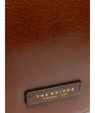 THE BRIDGE LUCIA Small leather shoulder bag BROWN - Women’s Bags - 3