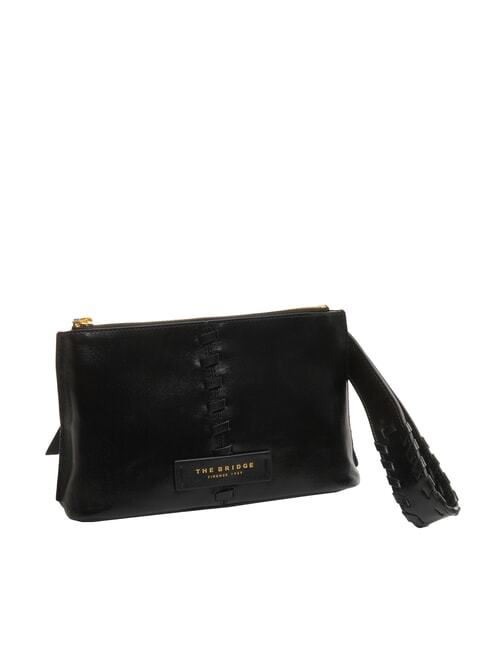 FEBE Leather beauty with braids Black Gold - Beauty Case