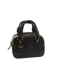 THE BRIDGE DAPHNE Mini leather trunk bag Black Gold - Women’s Bags - 2