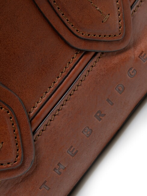 DAPHNE Mini leather trunk bag BROWN - Women&rsquo;s Bags