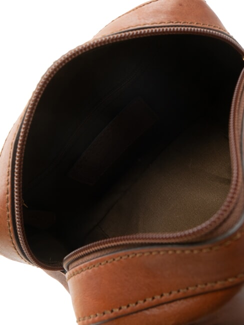 DAPHNE Mini leather trunk bag BROWN - Women&rsquo;s Bags