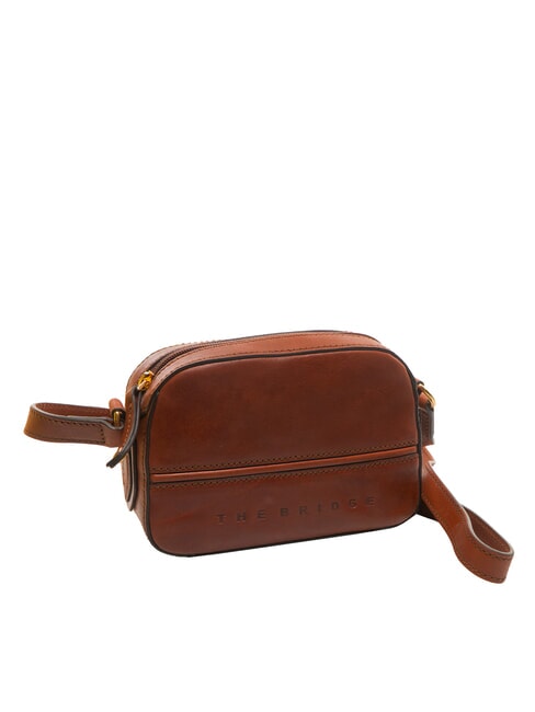 DAPHNE Leather camera case bag BROWN - Women&rsquo;s Bags
