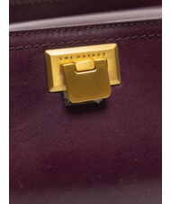 THE BRIDGE FEDERICA Leather shoulder bag grape abb. gold - Women’s Bags - 3