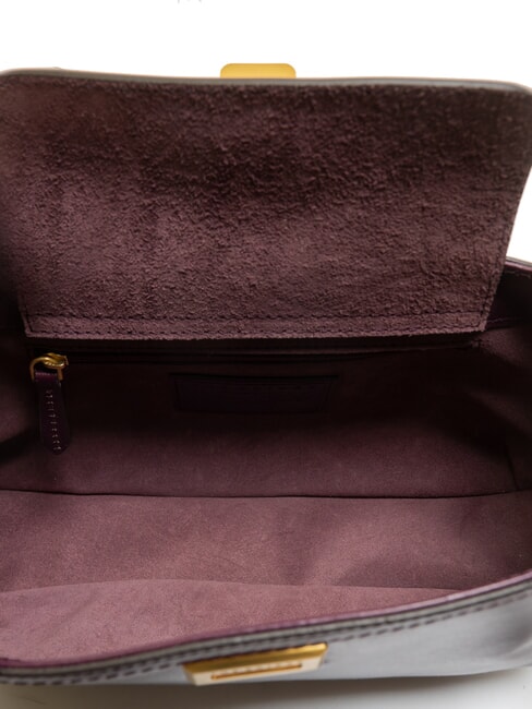 FEDERICA Leather shoulder bag grape abb. gold - Women’s Bags