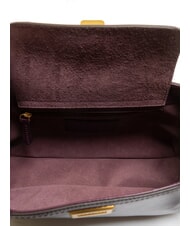 THE BRIDGE FEDERICA Leather shoulder bag grape abb. gold - Women’s Bags - 5