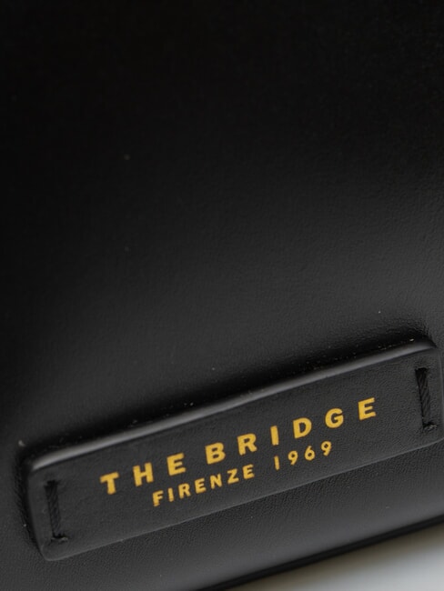 CAMILLA Leather Bucket Bag Black Gold - Women’s Bags