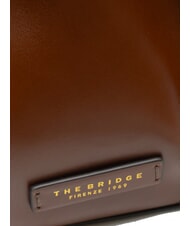 THE BRIDGE CAMILLA Leather Bucket Bag BROWN - Women’s Bags - 3