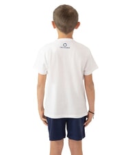 TRUSSARDI TOMMES T-shirt and Bermuda shorts set white/sea blue - Children's tracksuits - 3