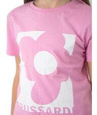 TRUSSARDI GRIGES T-shirt and Bermuda shorts set pink/grey melange - Children's tracksuits - 2