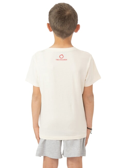 FESTI T-shirt and Bermuda shorts set milk/grey melange - Children's tracksuits