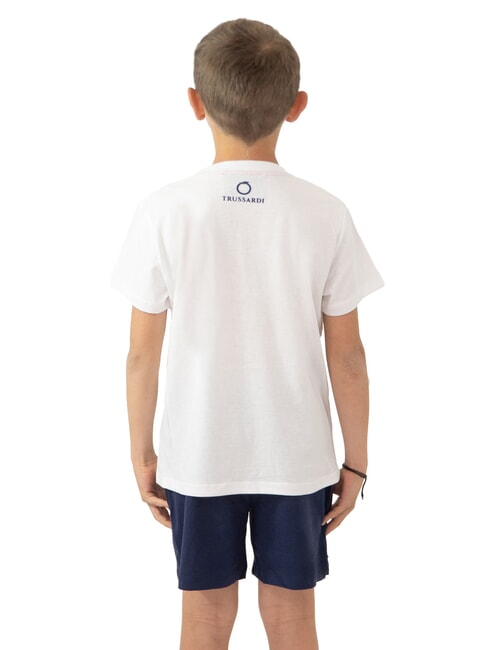 TOMMES T-shirt and Bermuda shorts set white/sea blue - Children's tracksuits