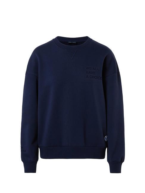 WE ALL HAVE A CHOICE Cotton sweatshirt navy blue - Women's Sweatshirts