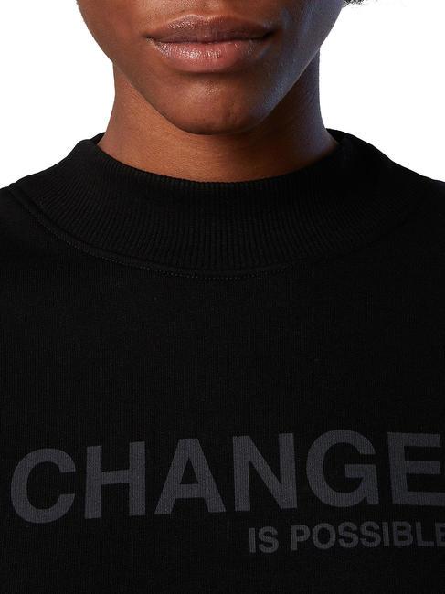 CHANGE IS POSSIBLE Cotton sweatshirt black - Women's Sweatshirts