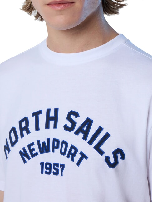 NEWPORT Cotton T-shirt with arch logo white - T-shirt