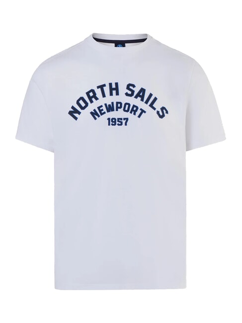 NEWPORT Cotton T-shirt with arch logo white - T-shirt