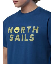 NORTH SAILS LINE PRINT Cotton T-shirt with maxi print dark denim - T-shirt - 3