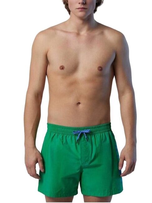 VOLLEY Side logo boxer costume green bee - Swimwear