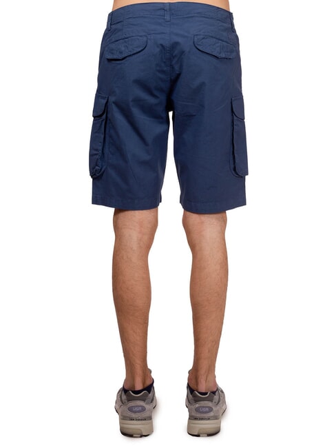 AMERICA Cotton cargo shorts dark denim - Trousers
