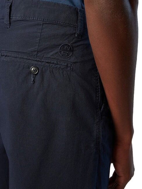FREEDOM Cotton chino shorts navy blue - Trousers