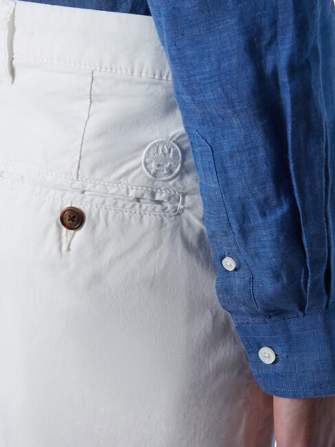 FREEDOM Cotton chino shorts white - Trousers