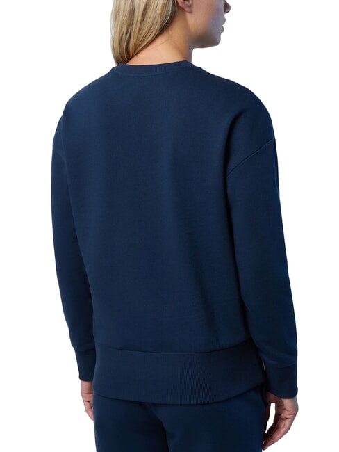 BASIC Cotton crewneck sweatshirt navy blue - Women's Sweatshirts