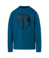 NORTH SAILS GRAPHIC KIDS Long sleeve cotton shirt water green - Child T-shirt - 4
