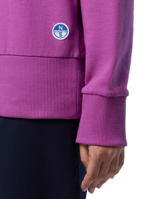 BASIC Cotton crewneck sweatshirt mauve - Women's Sweatshirts