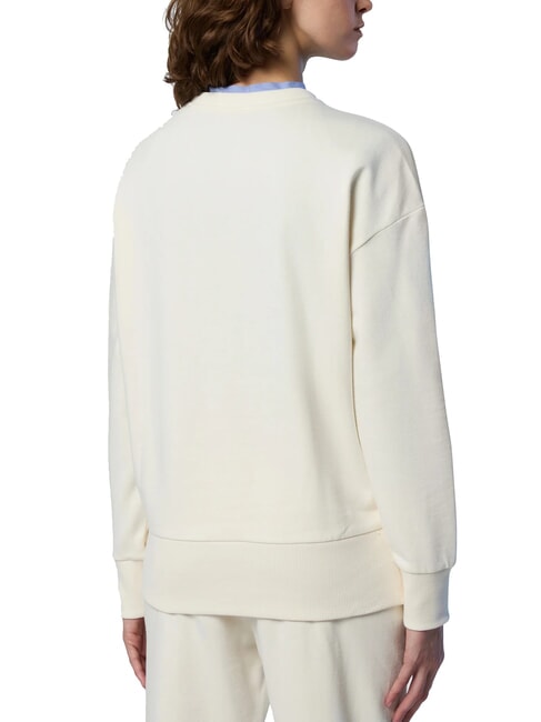 BASIC Cotton crewneck sweatshirt Marshmallow - Women's Sweatshirts