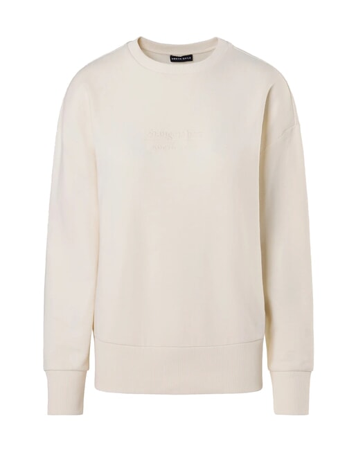 BASIC Cotton crewneck sweatshirt Marshmallow - Women's Sweatshirts