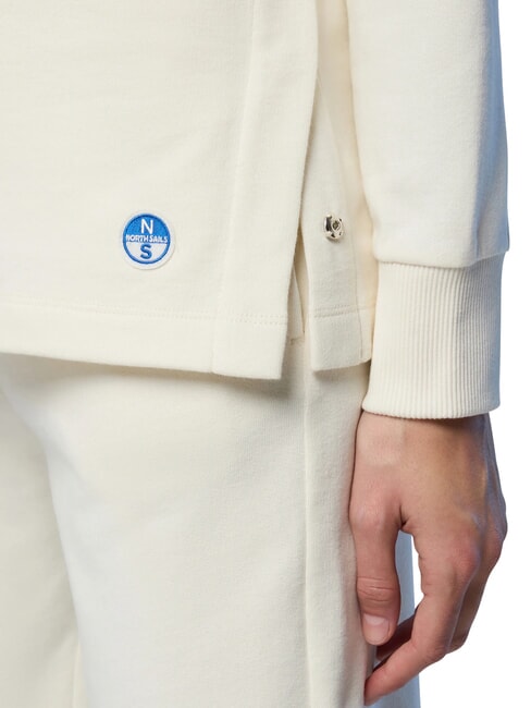 BASIC Cotton turtleneck sweatshirt Marshmallow - Women's Sweatshirts