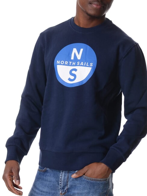 GRAPHIC Cotton crewneck sweatshirt navy blue - Sweatshirts