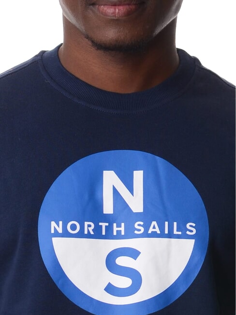 GRAPHIC Cotton crewneck sweatshirt navy blue - Sweatshirts