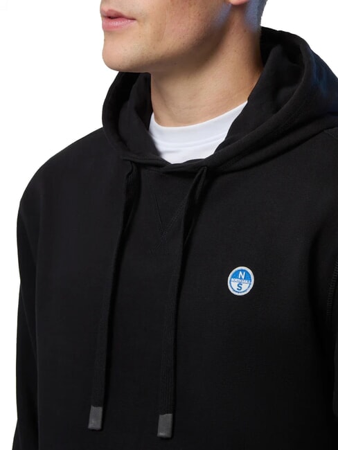 ROUND LOGO Cotton hoodie black - Sweatshirts