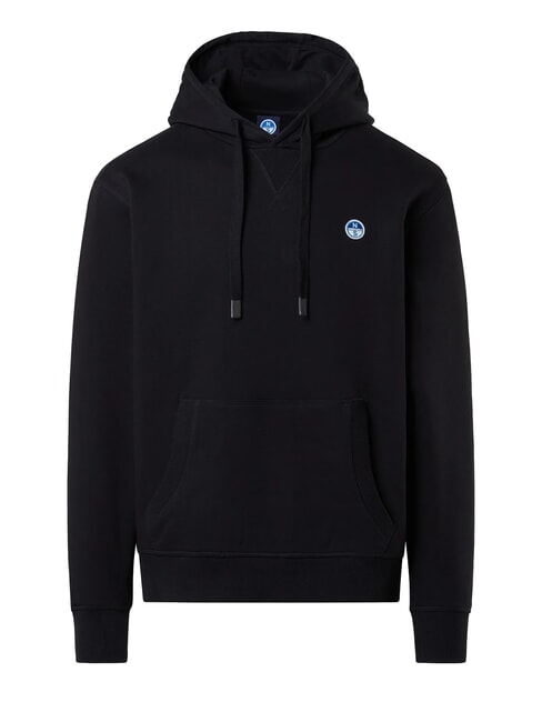 ROUND LOGO Cotton hoodie black - Sweatshirts