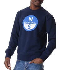 NORTH SAILS GRAPHIC Cotton crewneck sweatshirt navy blue - Sweatshirts - 2