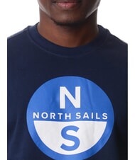 NORTH SAILS GRAPHIC Cotton crewneck sweatshirt navy blue - Sweatshirts - 3