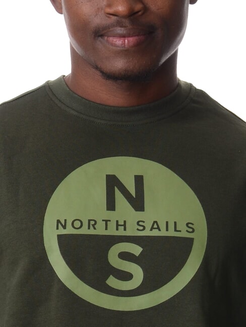 GRAPHIC Cotton crewneck sweatshirt forest green - Sweatshirts