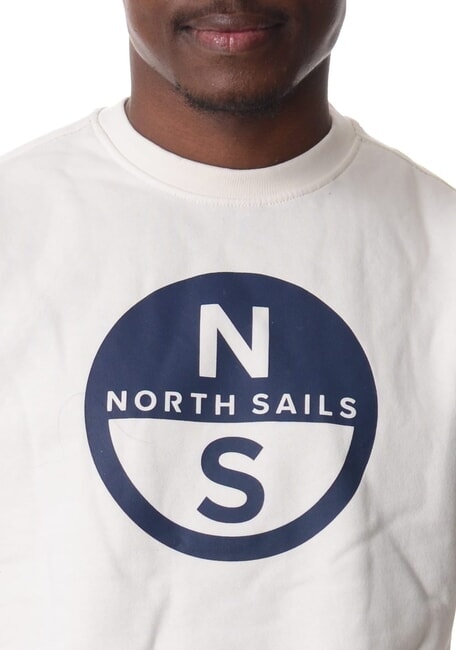 GRAPHIC Cotton crewneck sweatshirt Marshmallow - Sweatshirts