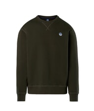 NORTH SAILS ROUND LOGO Cotton crewneck sweatshirt forest green - Sweatshirts - 4