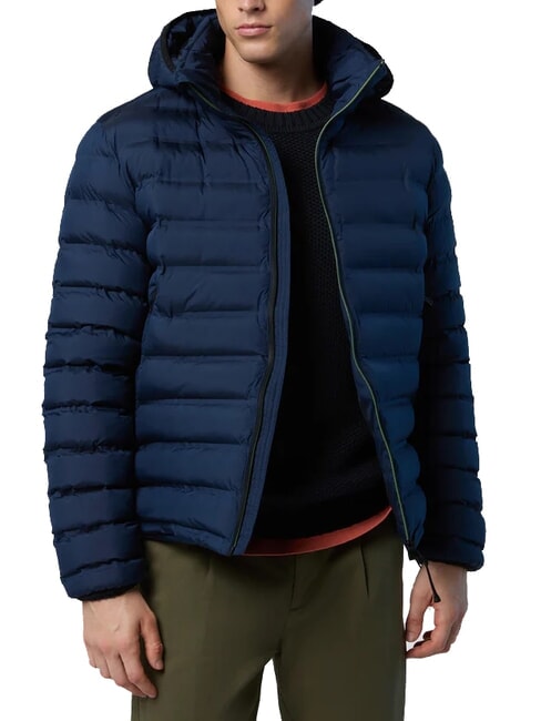 LASER PUFFER Medium length down jacket navy blue - Men's down jackets