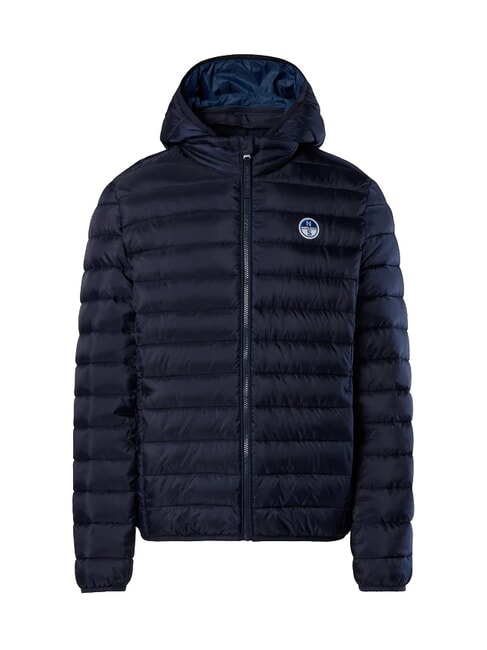 SKYE HOODIE Down jacket with hood navy blue - Men's down jackets