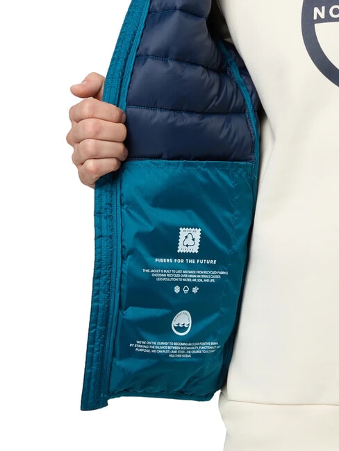 SKYE HOODIE Down jacket with hood water green - Men's down jackets