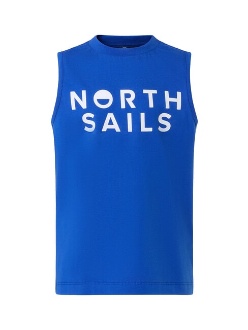 PRINTED KIDS Cotton armhole sweater surf blue - Child T-shirt