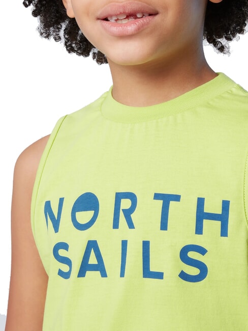 PRINTED KIDS Cotton armhole sweater acid lime - Child T-shirt