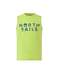 NORTH SAILS PRINTED KIDS Cotton armhole sweater acid lime - Child T-shirt - 4